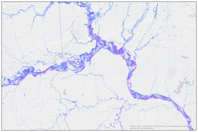 Flood forecast animation